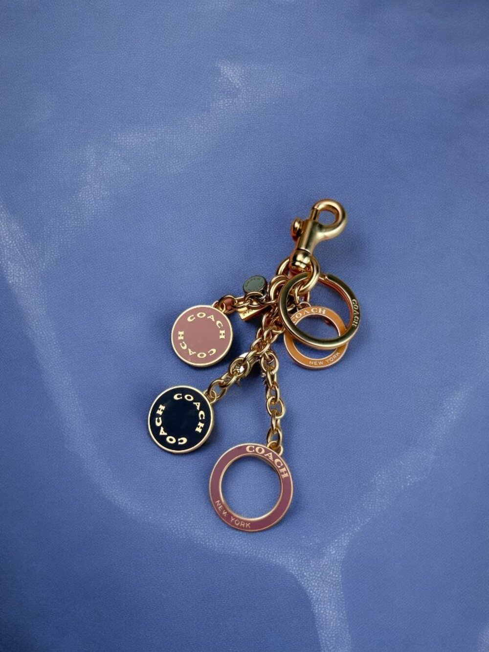 🌸Coach Gold and Navy Keychain - Picture 3 of 8